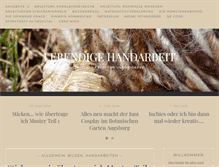 Tablet Screenshot of lebendige-handarbeit.de